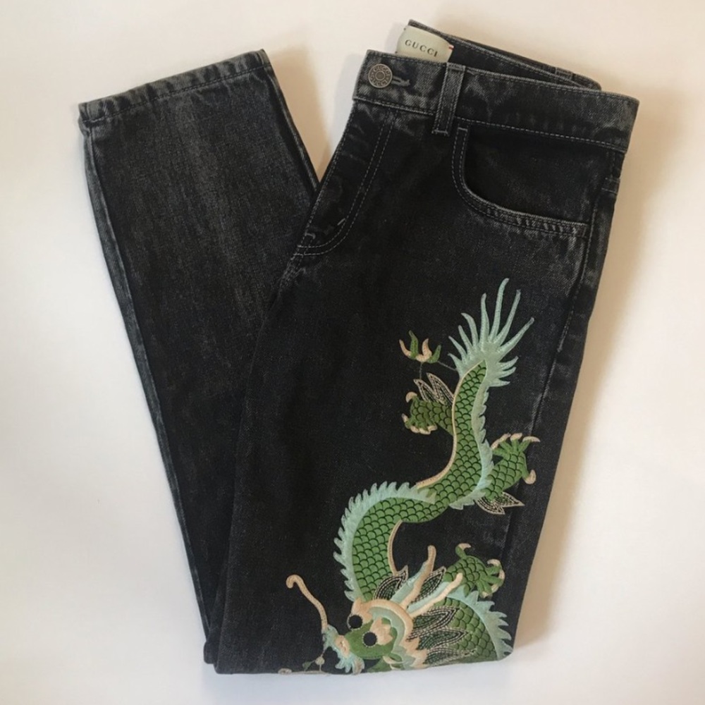 ❌SOLD❌ Authentic Gucci Dragon Jeans